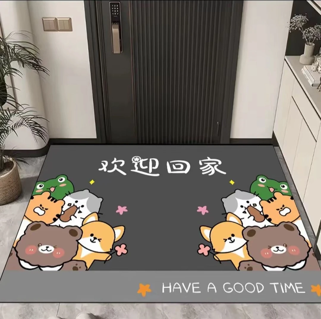 硅藻泥入户门浴室吸水防滑垫可剪裁门口地垫入户门垫地垫居家好物