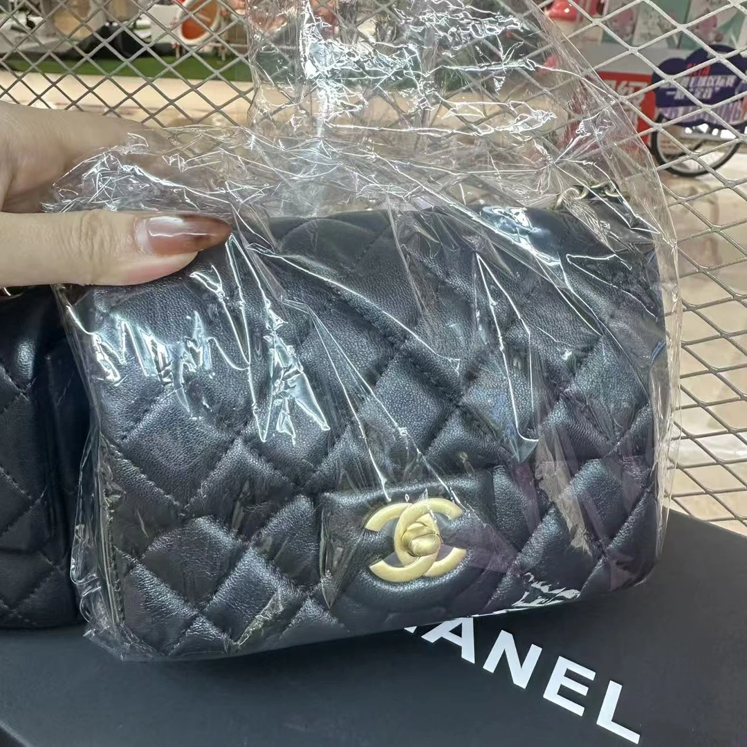 95新 Chanel/香奈儿 香奈儿黑金CF  nlbw  /二奢包包
