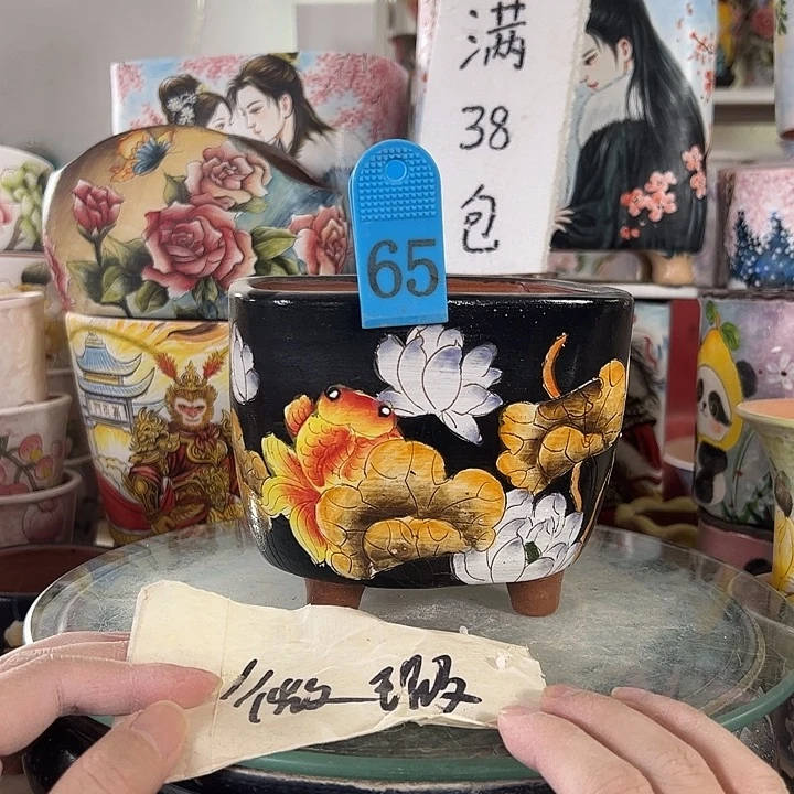 景德镇市手绘花盆性价比超级无敌高