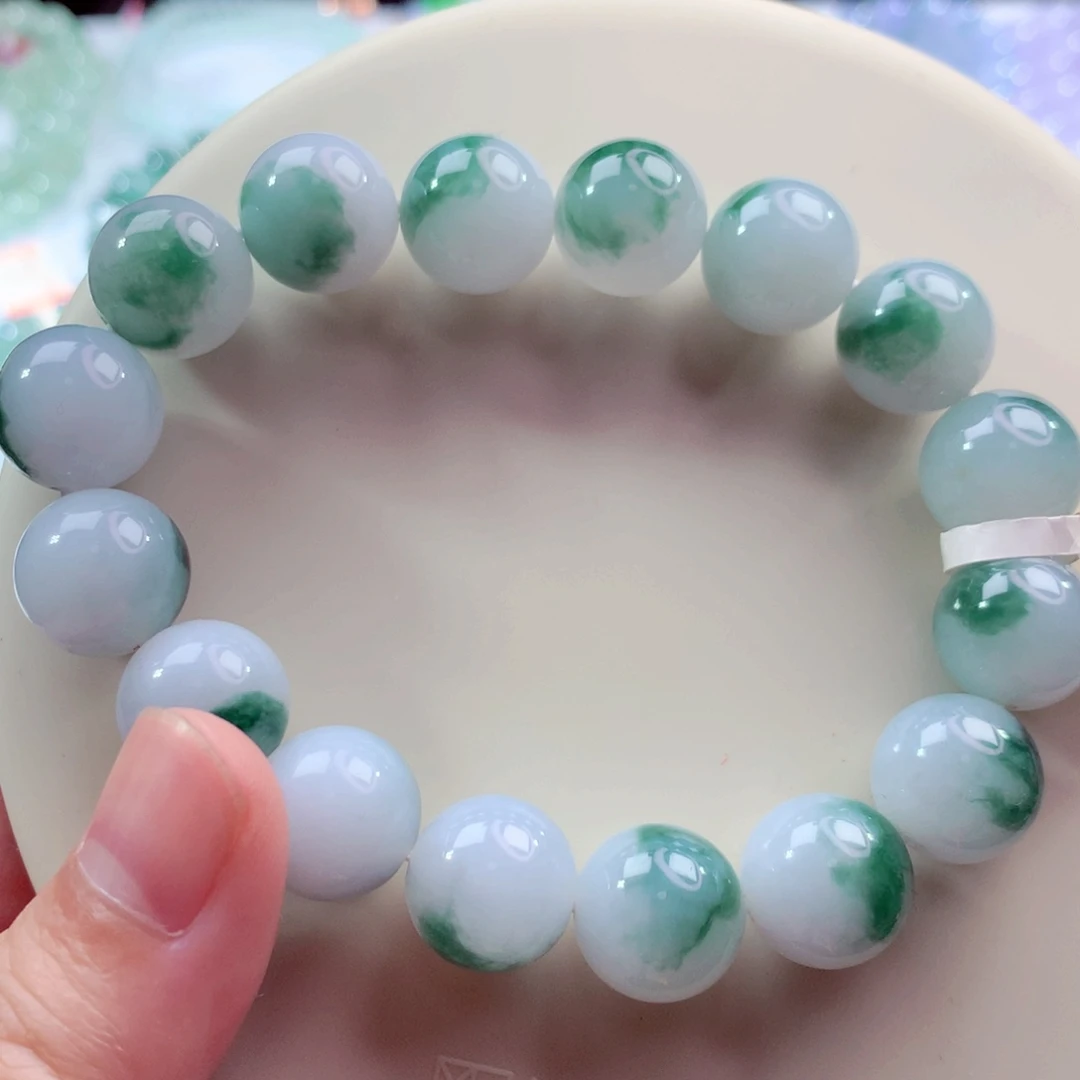 翡翠未镶嵌手链卡13