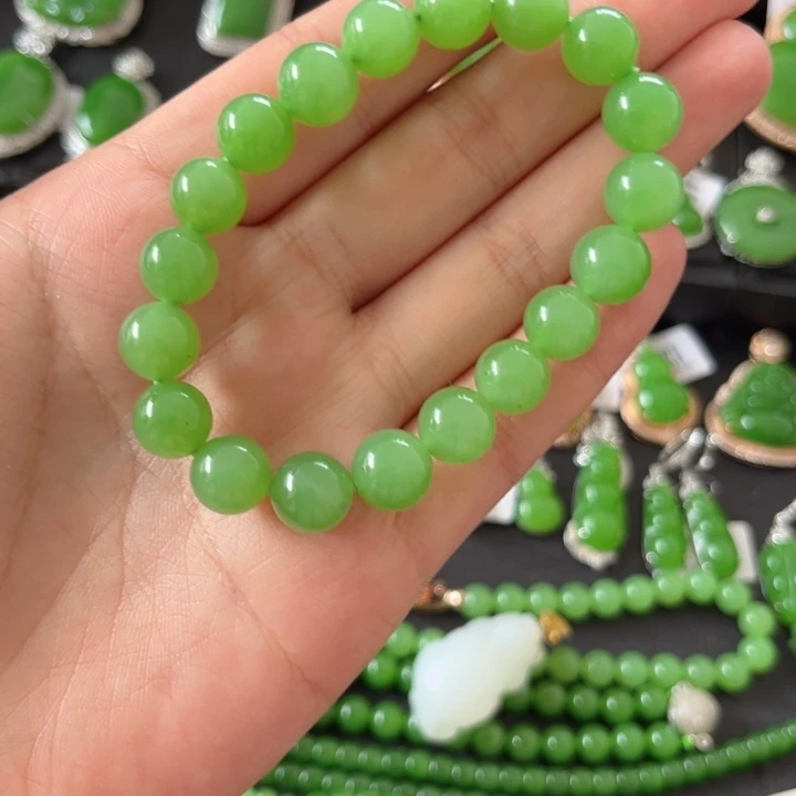 易***炸未镶嵌和田玉（碧玉）珠宝半成品
