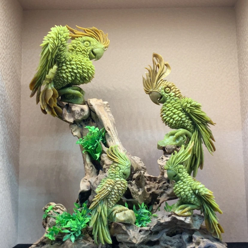 【闪购商品】未镶嵌蛇纹石玉摆件覆膜