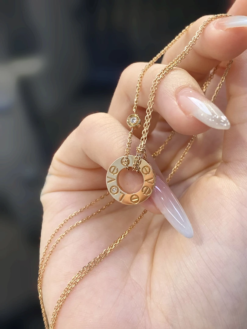【IRIF】18k金love小饼项链101