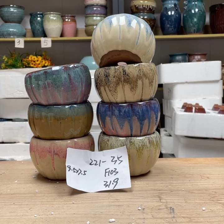 紫砂花盆多肉花盆微瑕35