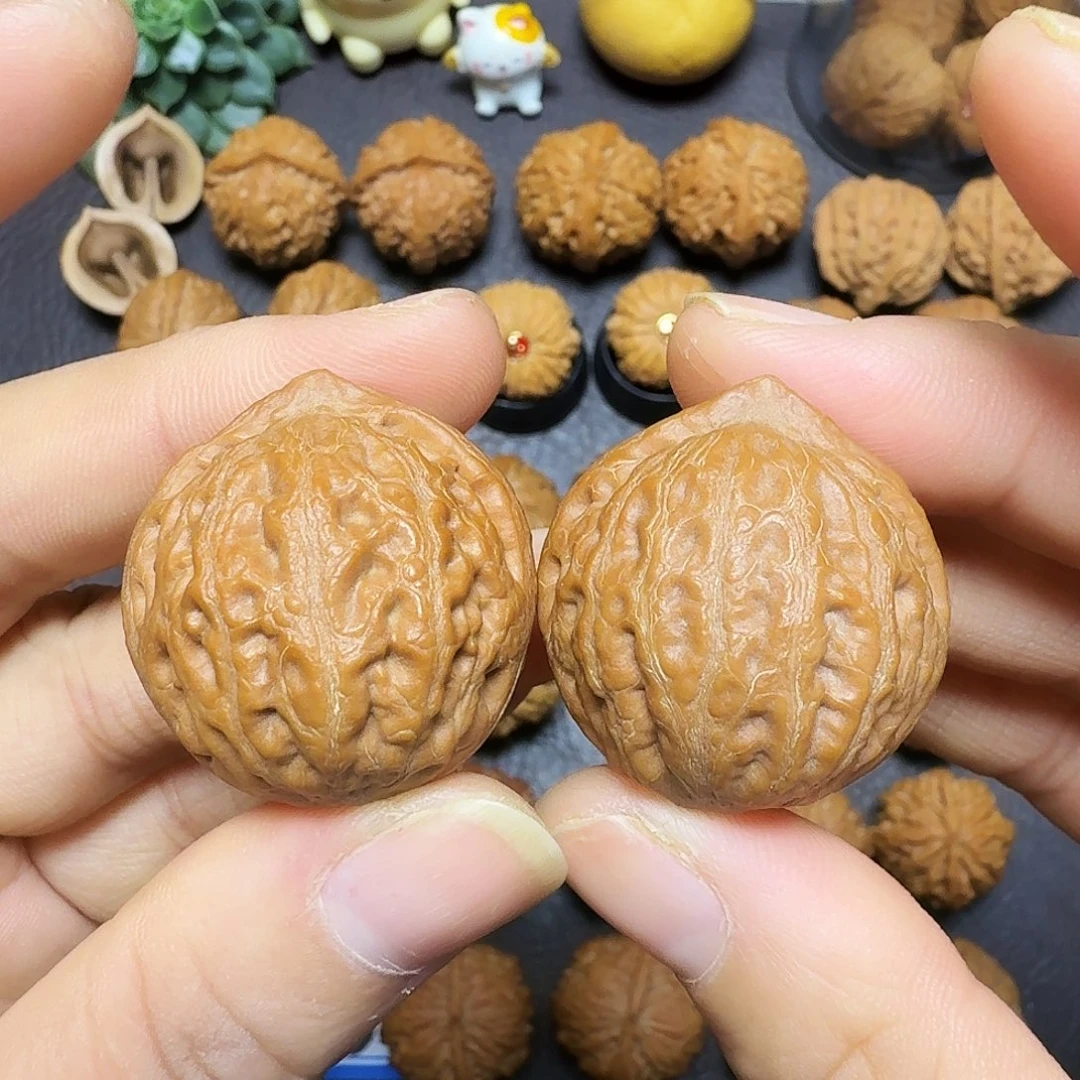 文玩核桃把件29尺全品小钱袋013