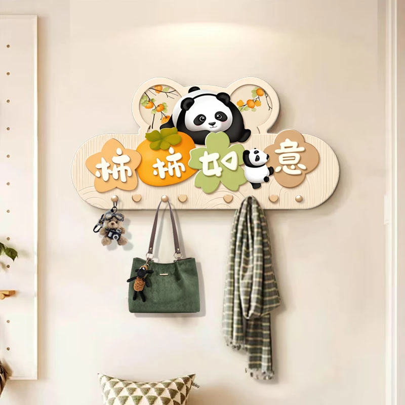BE-007柿柿如意洞洞板装饰画卡通玄关走廊多功能置物挂画捡漏