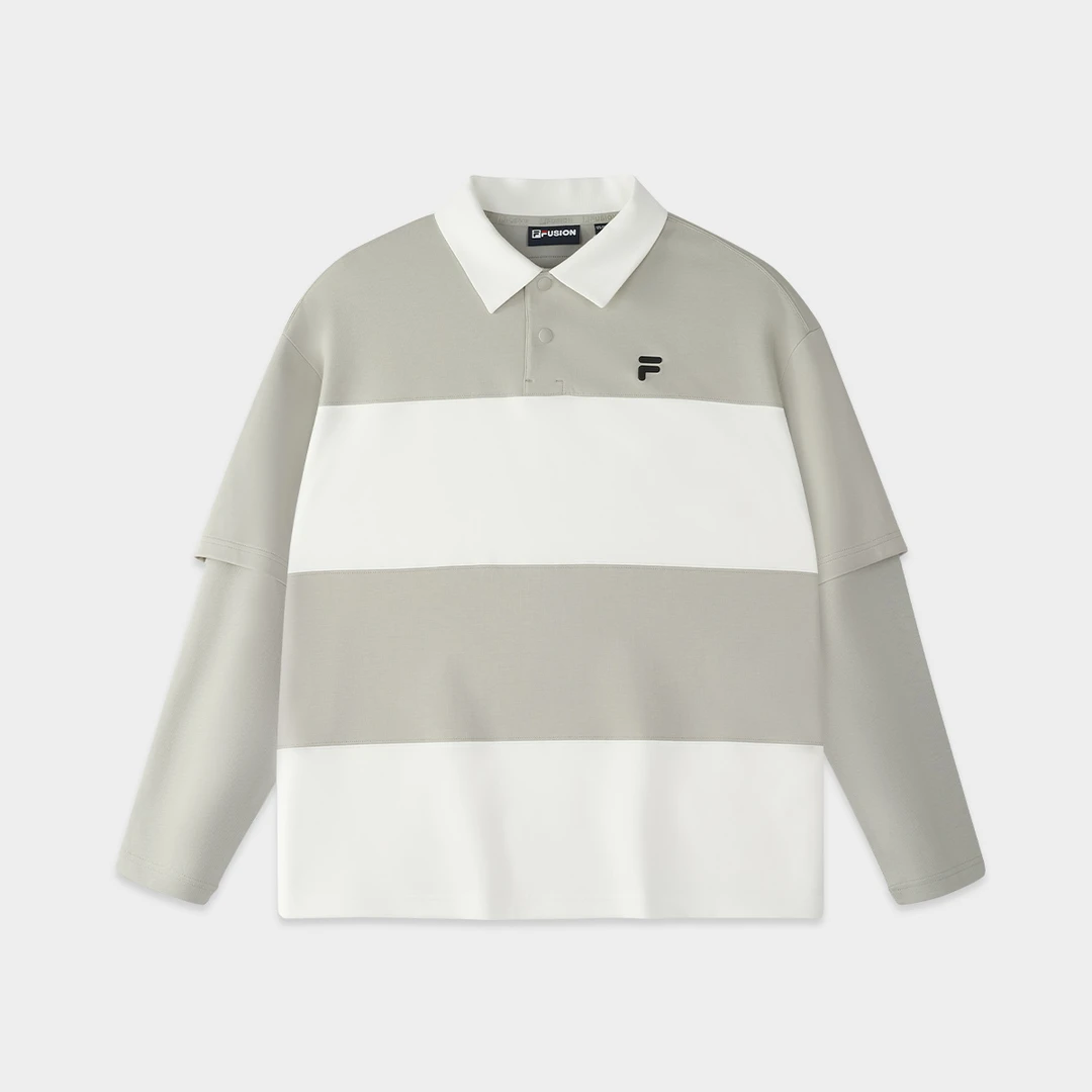 FILA FUISON斐乐潮牌男女同款潮流运动超宽松长袖T恤T11U525202