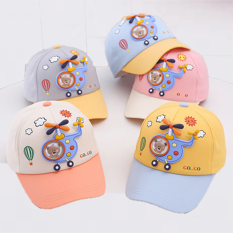 宝宝儿童帽子春秋季男童可爱卡通鸭舌帽女童防晒棒球帽遮阳帽夏潮