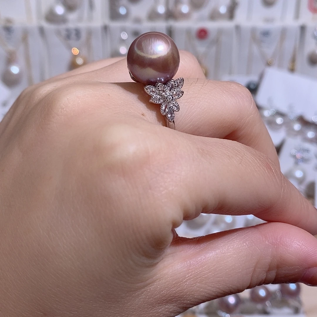 未镶嵌戒指淡水珍珠w