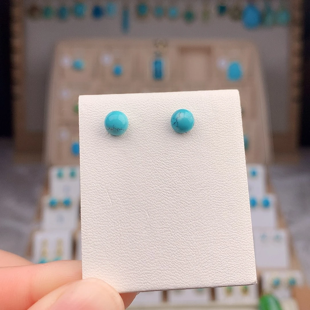 绿松石颈饰银S925镶嵌