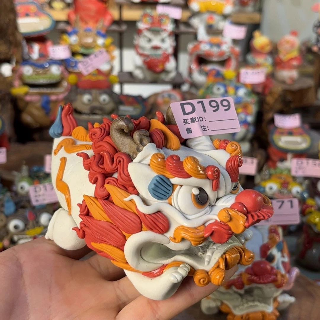 泥塑喵*嗷纯手工茶宠摆件