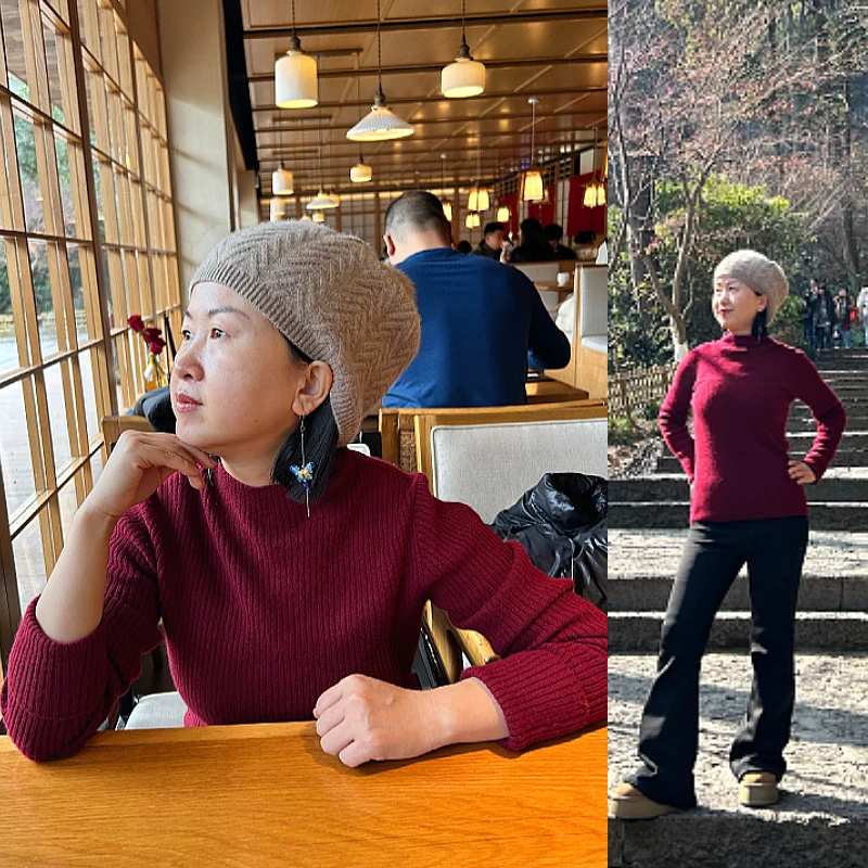 【一线成衣 袖长随心调】小个子星球 羊绒打底衫无缝羊毛衫