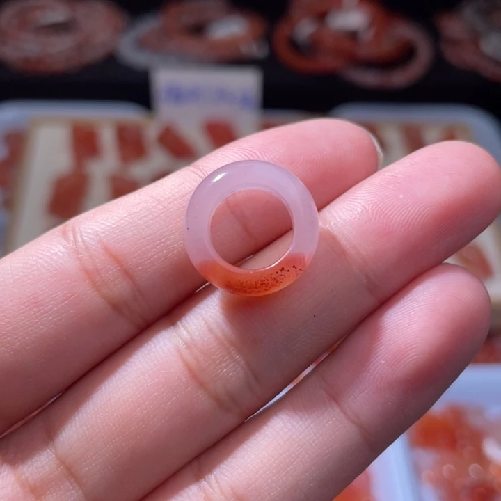 南红玛瑙配饰未镶嵌跑环9.9内径577