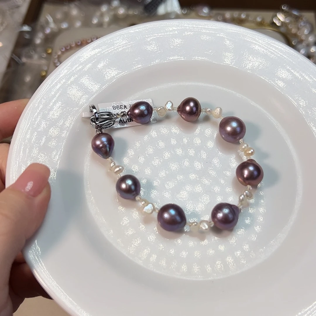 1***-银S925镶嵌天然淡水珍珠设计款淡水珍珠