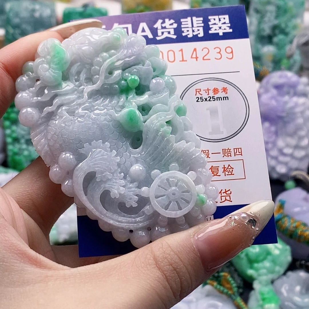 吊坠(不含链)未镶嵌翡翠三**缘