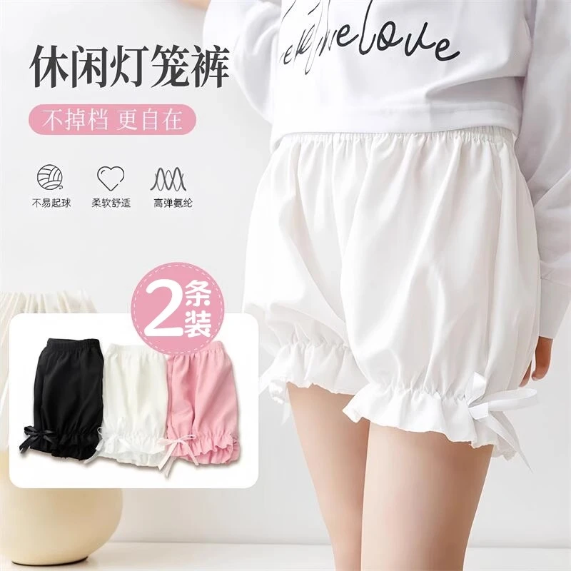 女童短裤夏季薄款儿童防走光安全裤夏天打底裤女孩速干五分灯笼裤