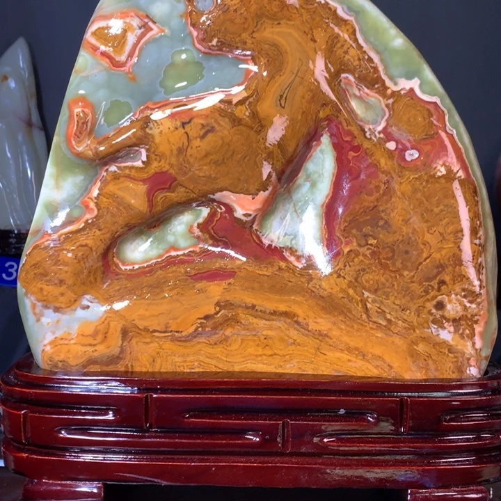 石材天然原石摆件