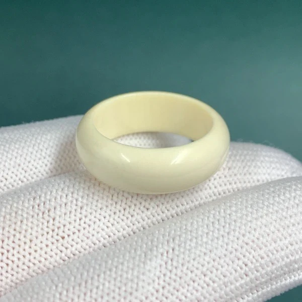 K3028天然猛犸牙圈圈 支持鉴定 假一罚四