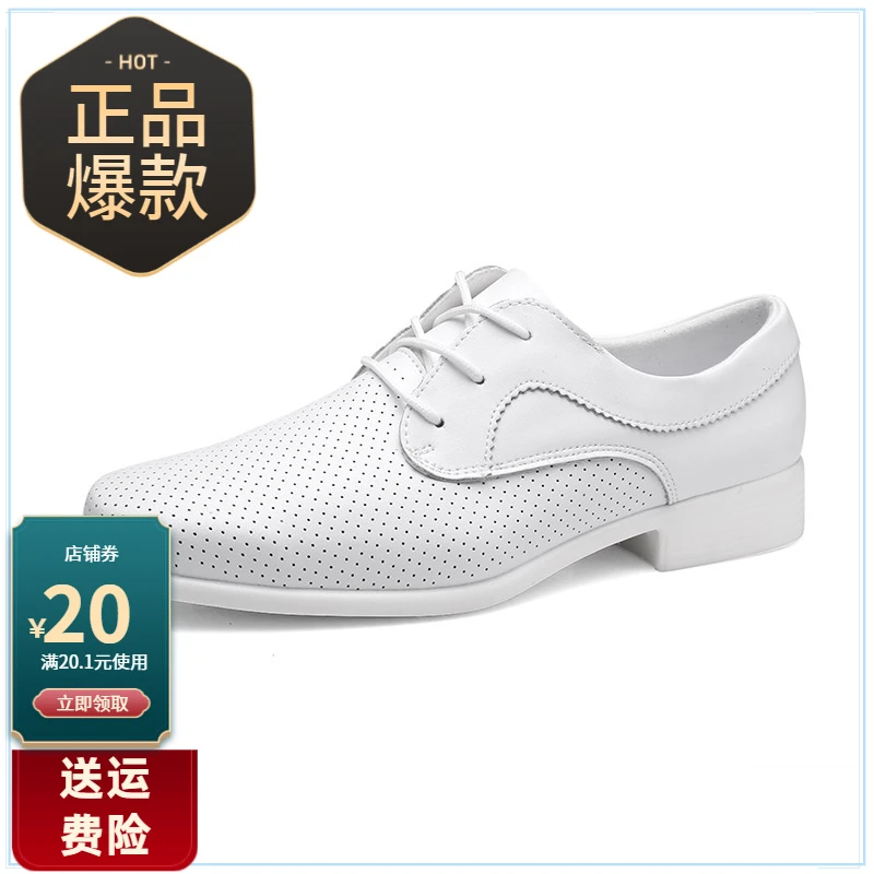 舞帕摩登舞鞋低跟男士广场舞交谊舞双人舞软底舞蹈鞋白色鞋平时穿