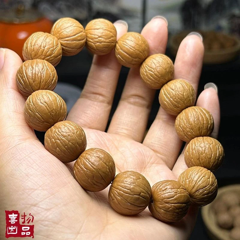 猴头核桃原皮原色手串土豪凤羽南瓜直播粉丝福利随机发货