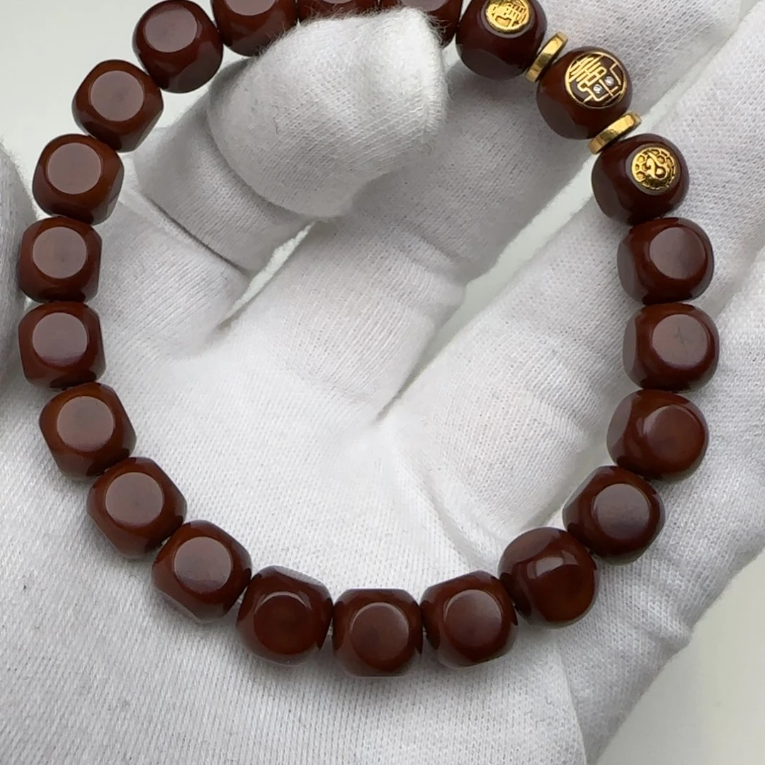 猴头核桃手串六方手串