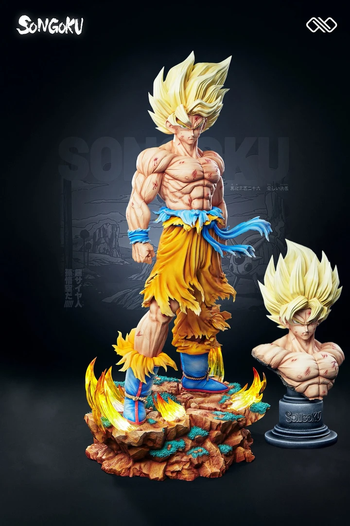 【预定】无限初超悟空2.0 双头雕双比例龙珠手办 树脂翻模