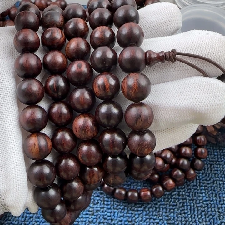 降真香海南红将花梨公1.0多圈108