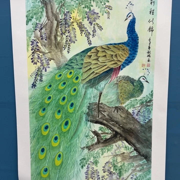 用***8国画宣纸纯手绘字画