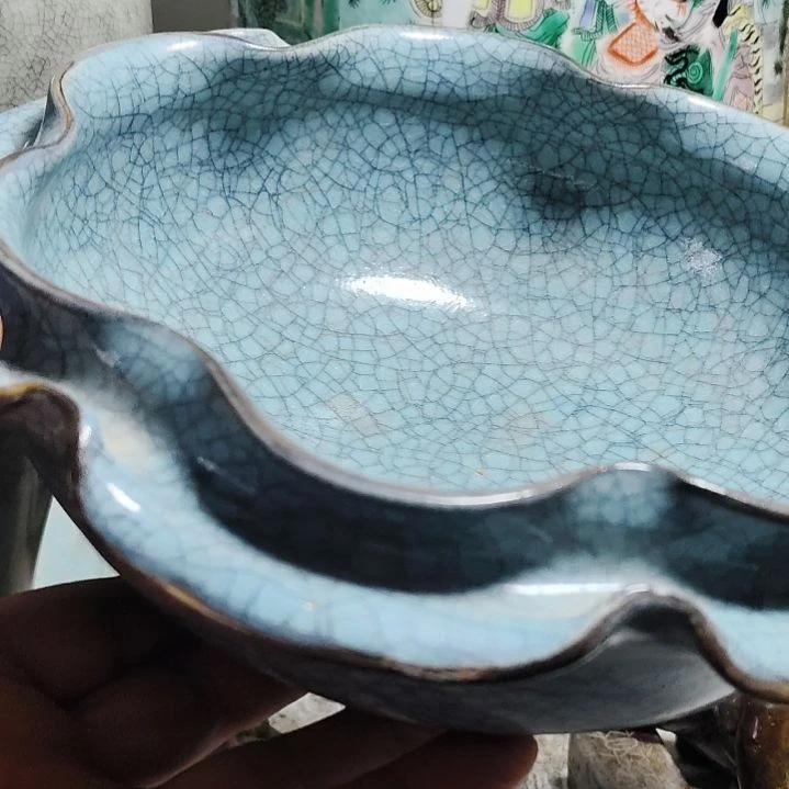 单色釉瓷器，开片器