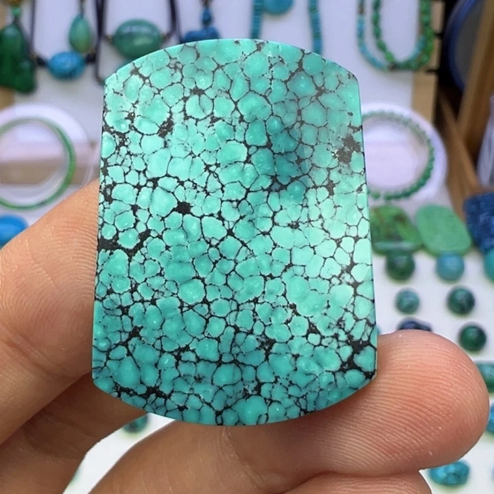 云盖高瓷蓝网花随型