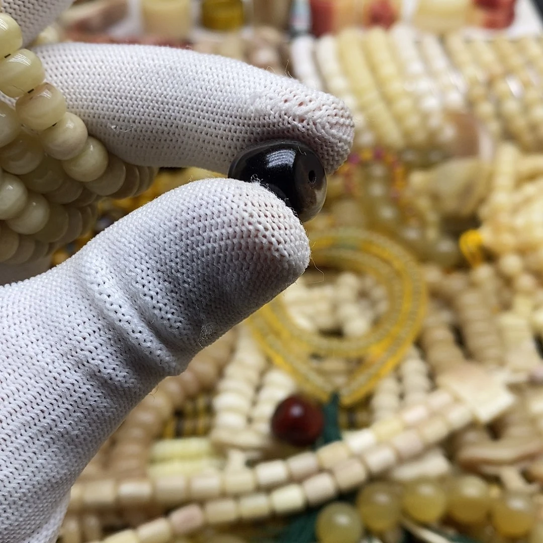 驼骨手串/手链添**字精美人工养殖牛角