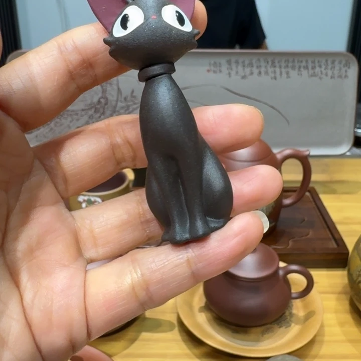 M***E紫砂茶宠宜兴紫砂茶宠猫摆件