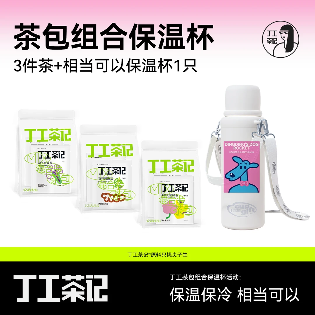 丁工茶记茶包组合相当可以保温杯3种口味冷泡茶夏日饮品袋泡茶