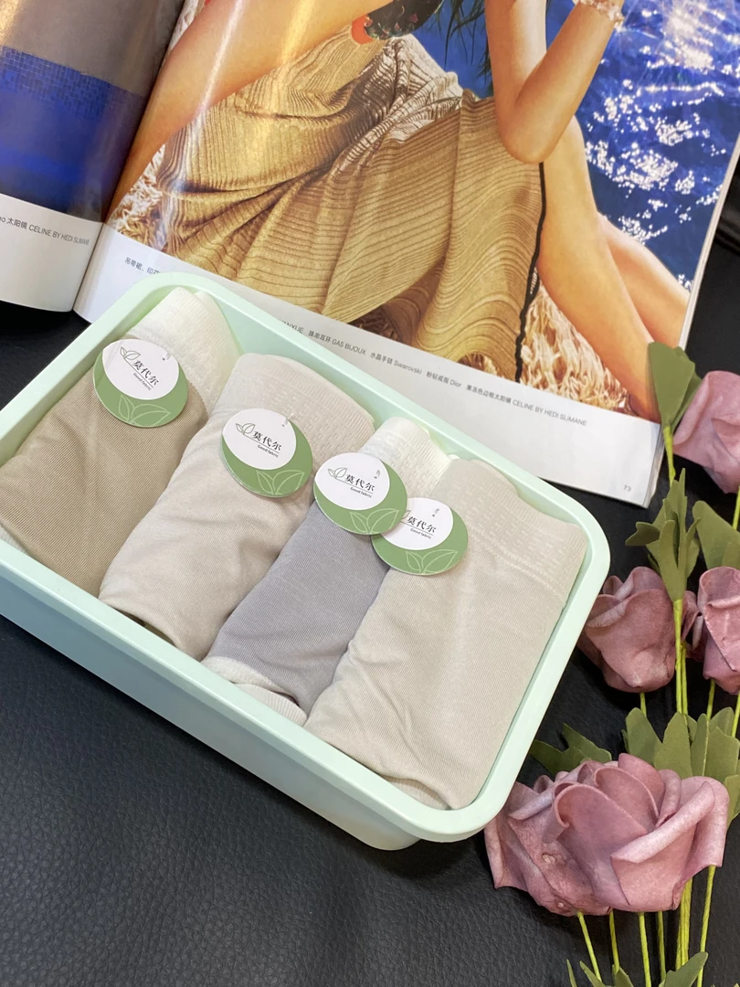 【可可心选】60支莫代尔轻薄软糯高弹三角内裤女打底裤盒装050