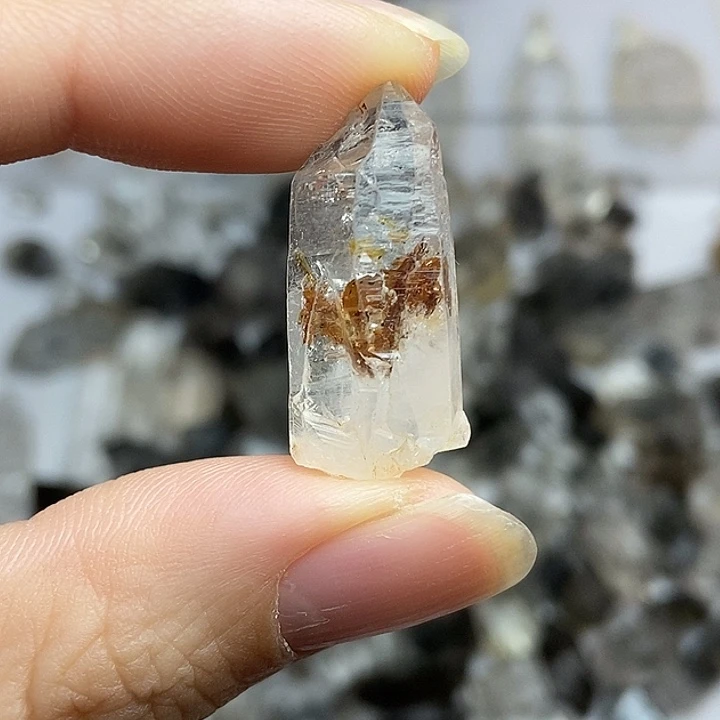 颈饰未镶嵌水晶胶花油胆