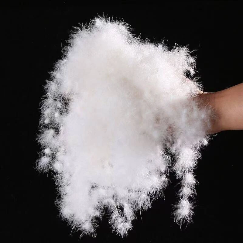 羽绒95散装羽绒被填充物50克清水大朵吊吊绒