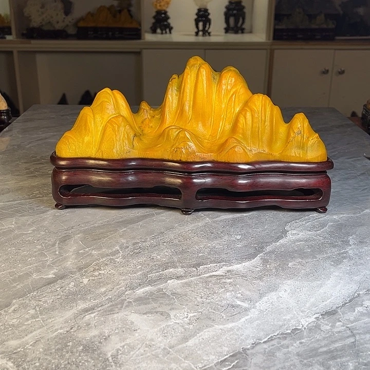 征***途奇石茶宠鱼缸文房摆件