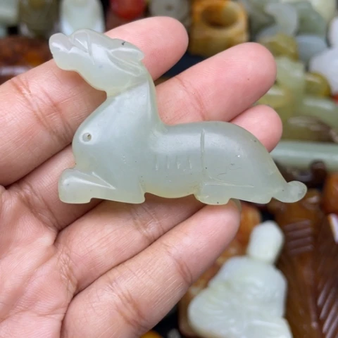 蛇纹石玉未镶嵌颈饰103