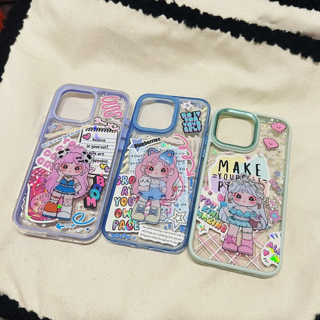 手工滴胶设计感手机壳 亚克力动漫潮玩滴胶壳防摔个性涂鸦创意
