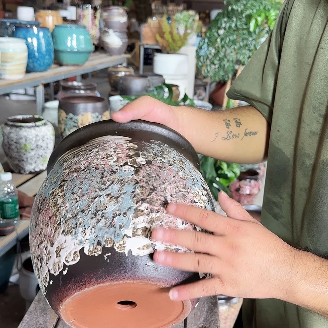 花盆紫砂杨杨花盆0926-526高24口24