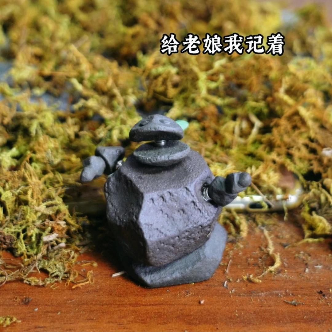 昨明  新国风国潮石矶娘娘茶宠摆件