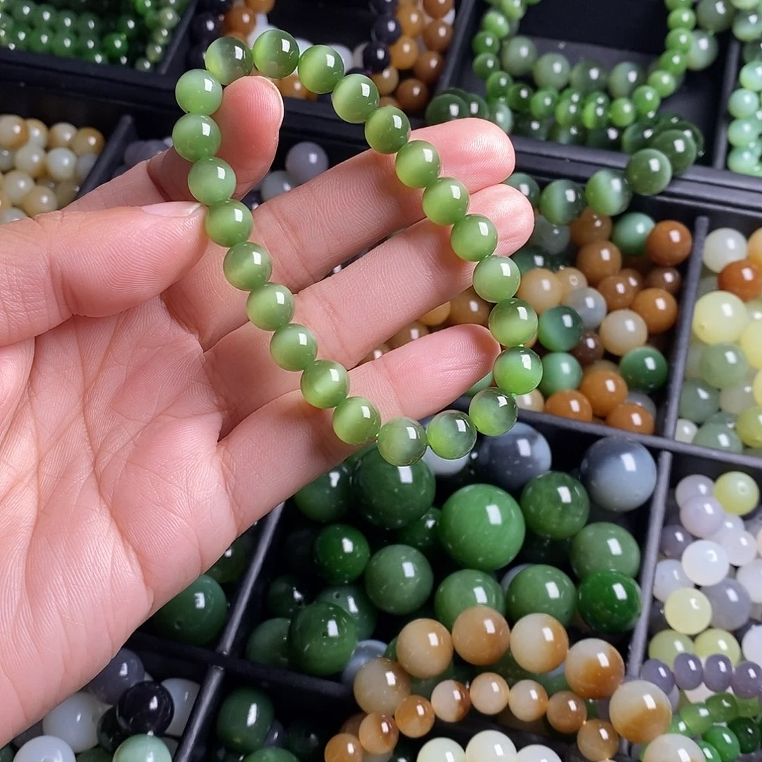 和田玉（碧玉）未镶嵌珠宝半成品