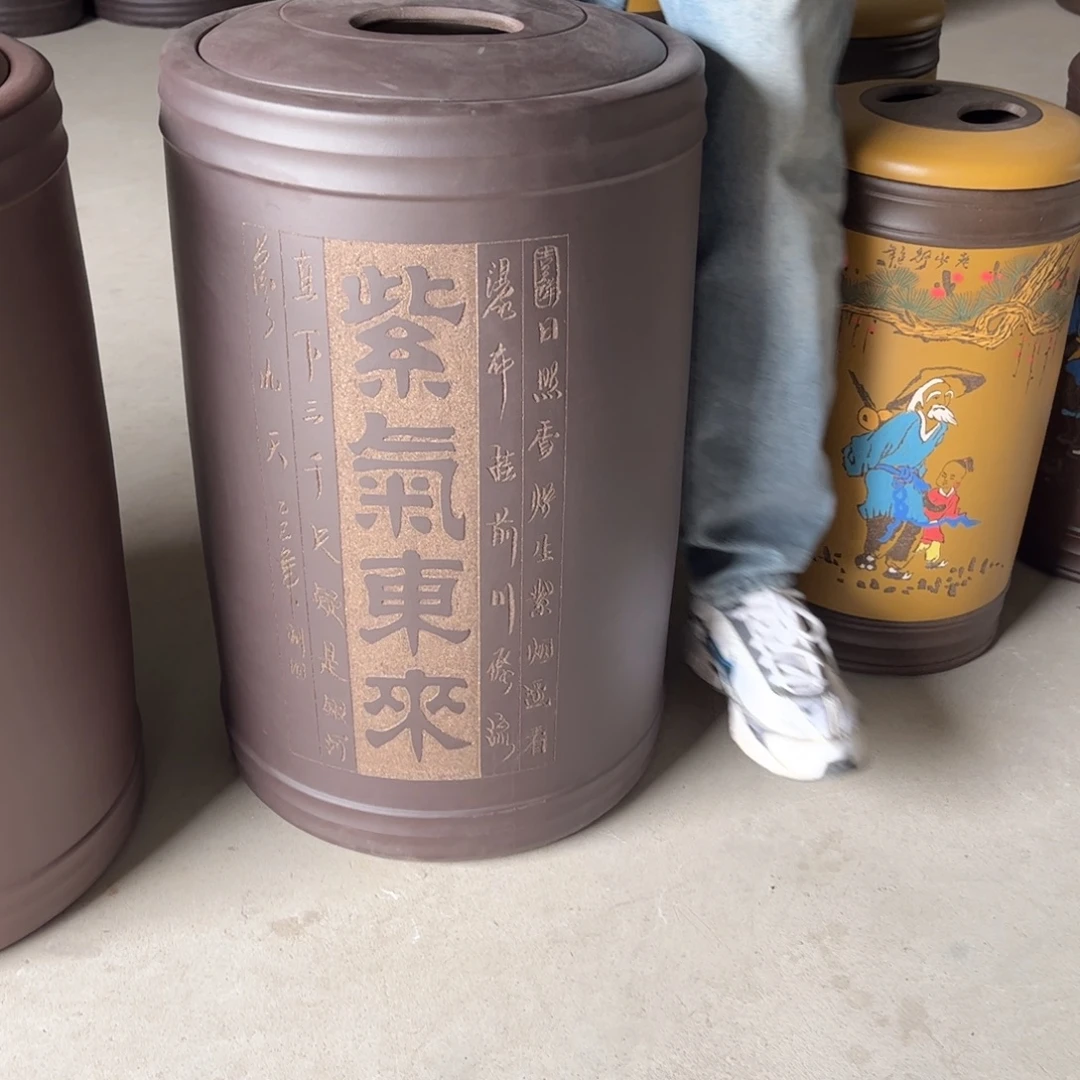 紫砂茶叶罐60 饼茶叶罐