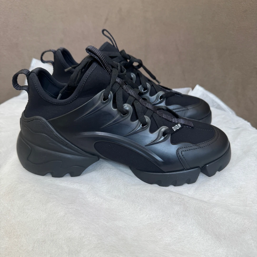 99新 DIOR/迪奥 Dior迪奥D-connect黑色运动鞋37码