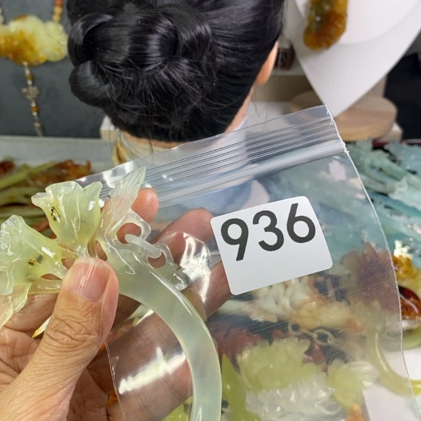 【闪购商品】岫玉发饰未镶嵌用****8