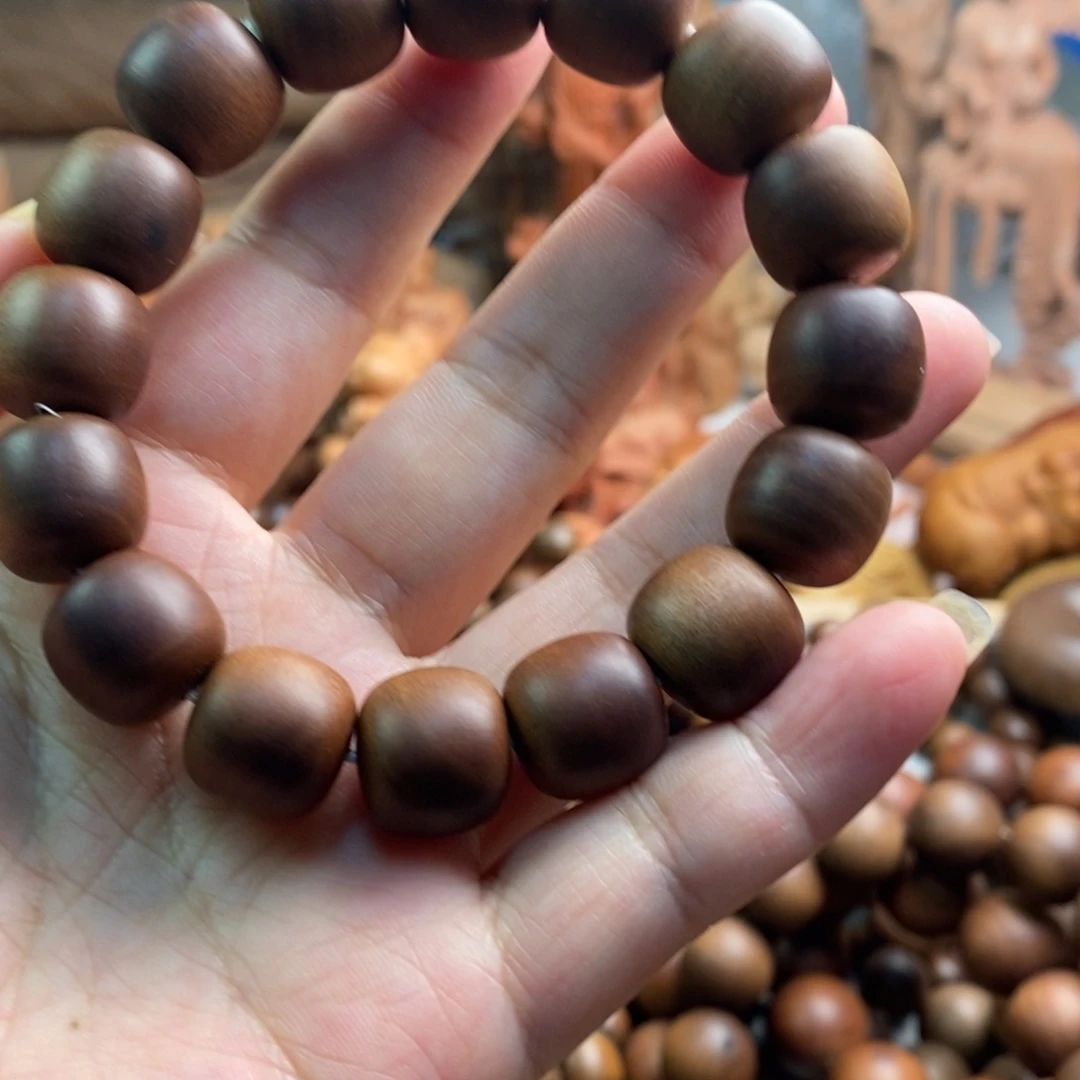 檀香木手串/手链印度老山檀13/14红肉奶香