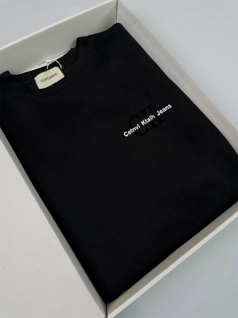 【C.K家白色标】夏天重磅潮牌短袖圆领休闲T恤1081-06-9157