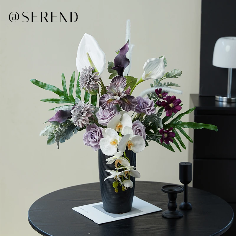 雾弥冬音-氛围感客厅玄关餐桌卧室手捧花仿真花假花装饰摆设摆件