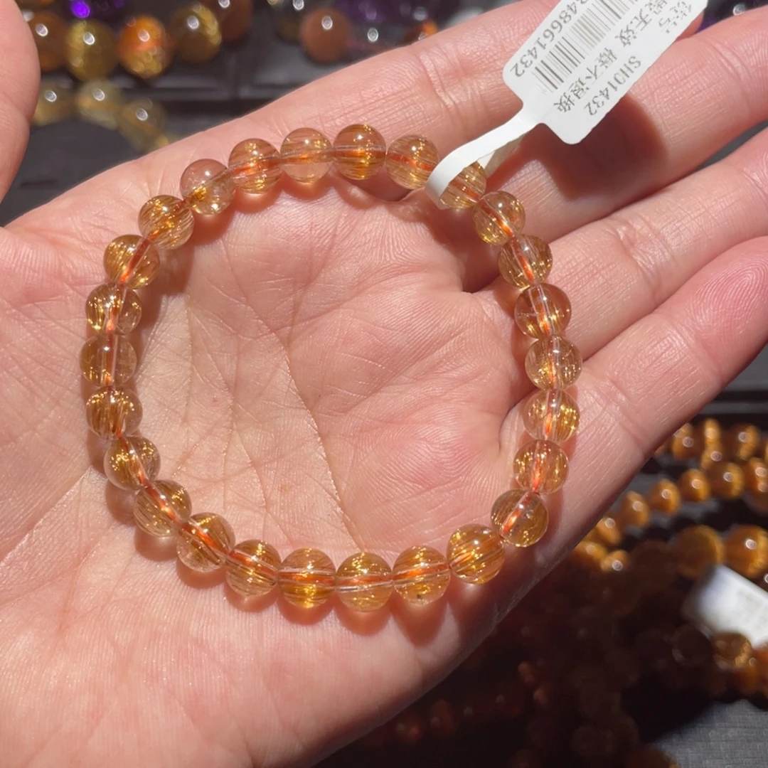 水晶手链未镶嵌铜顺发7mm左右
