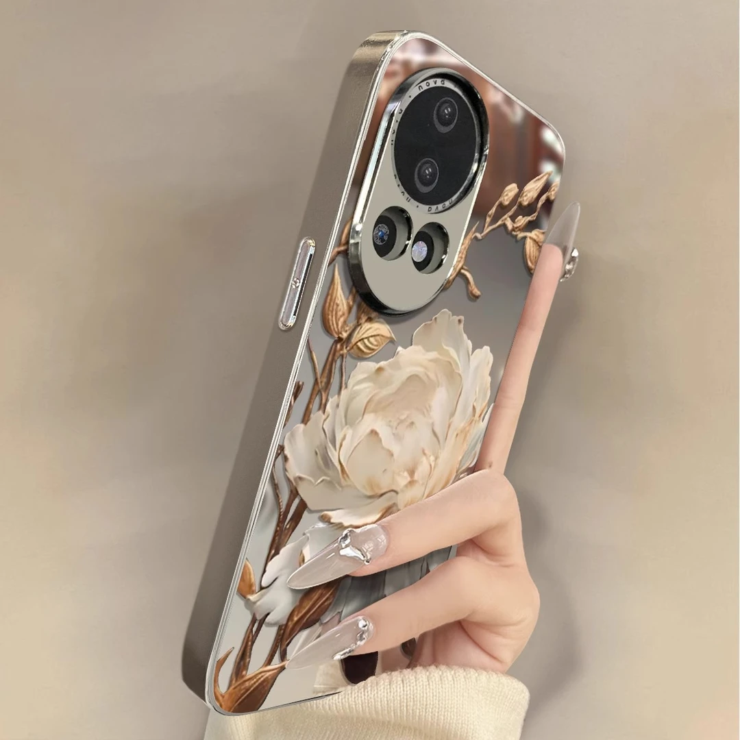 优雅金莲适用华为nova14手机壳春夏新女款小众超薄高级感创意防摔